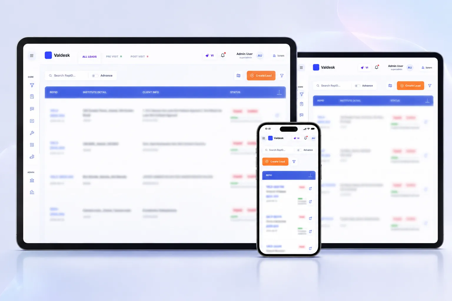 Valdesk Dashboard